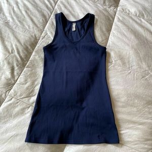 Under Armour Women’s UA Tech Victory Tank - Navy - Ribbed - small